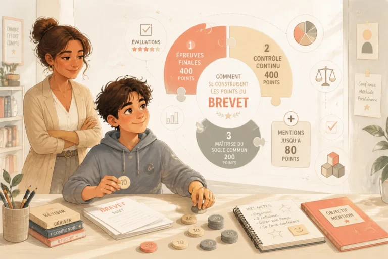 Calcul des points du brevet : le barème détaillé